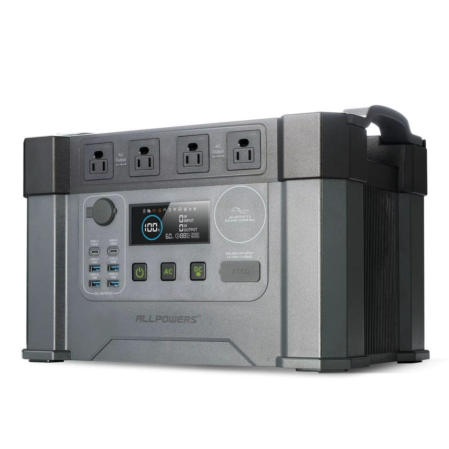ALLPOWERS S2000 PRO Tragbare Powerstation Solargenerator Notstromversorgung in Grau - Bild 1