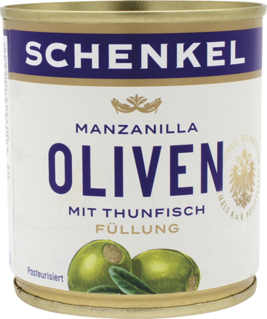 Schenkel Manzanilla grüne Oliven mit Thunfisch-Füllung 200 g - Bild 1