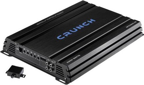 Crunch GPX3300.1D 1-Kanal Digital Endstufe in Schwarz mit Lautstärke-, Bass- und Höhenregelung für universelle Fahrzeuganwendungen - Bild 1