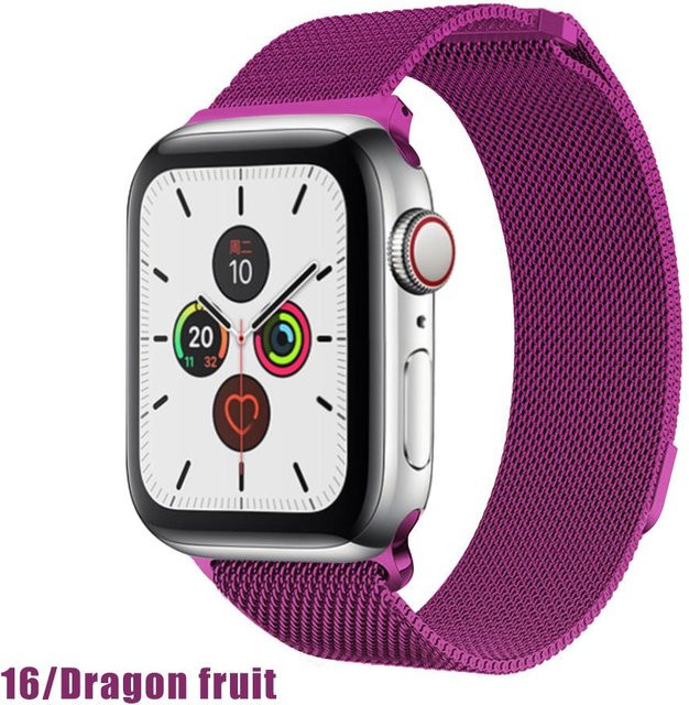 Uhrenarmband Milanese Loop, Edelstahl, Schwarz, Unisex - Bild 1