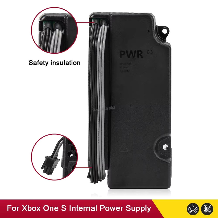 Microsoft Netzteil N15-120P1A in Schwarz für Xbox One S und Xbox One Slim Konsolen als AC-Netzadapter Ersatz - Bild 3