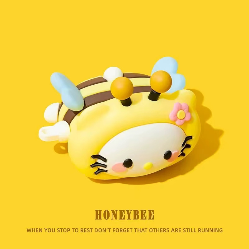 Sanrio Hello Kitty 3D Kopfhörerhülle für Apple AirPods 4, AirPods Pro 2, AirPods Pro und AirPods 1, 2, 3, niedliches Cartoon Design - Bild 2