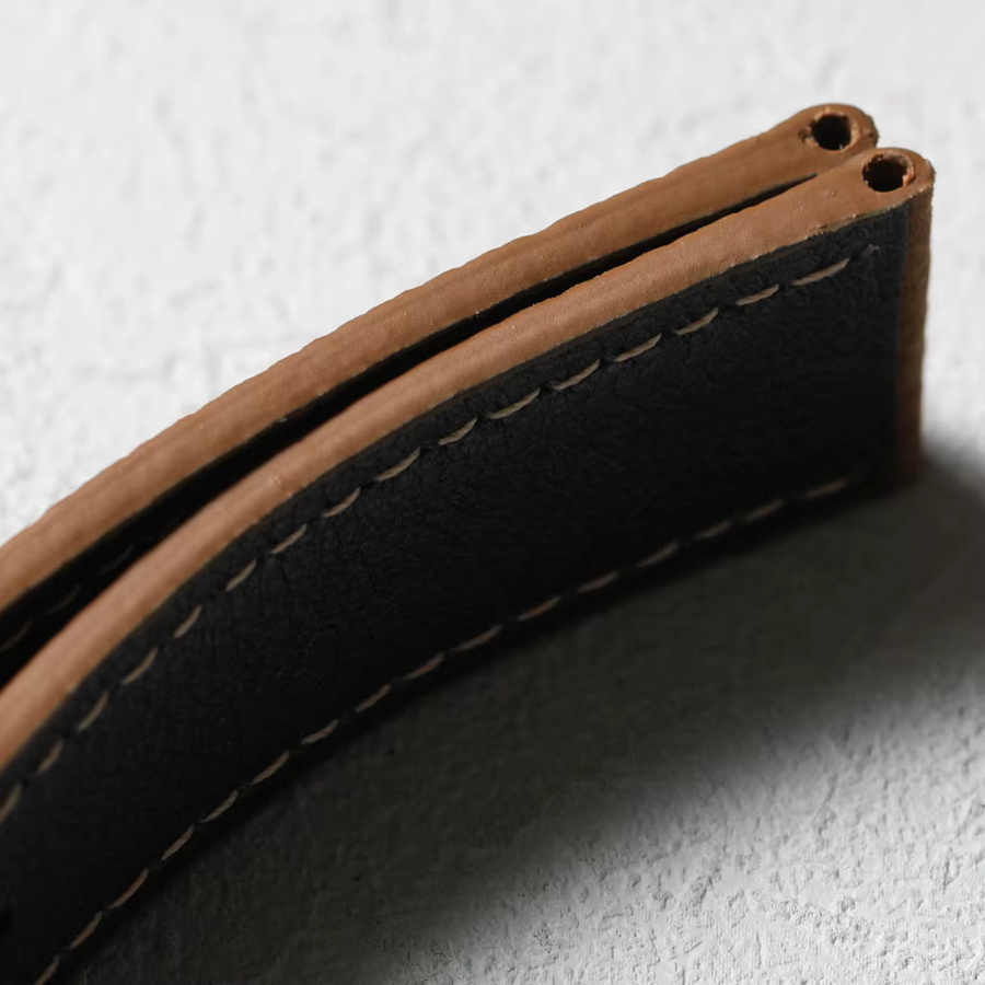 Raystray Armband Rindsleder, Litschi-Muster, Unisex, Vintage - Bild 3
