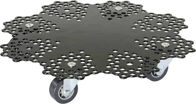 Wagner Pflanzenroller GH 0949 Schwarz Matt mit Stahlplatte, B/T: 30 x 30 cm - Bild 1