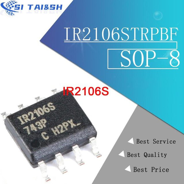 10 Stück IR2106STRPBF IR2106S SOP8 Gate Driver IC von Si Tai&SH in Schwarz - Bild 1