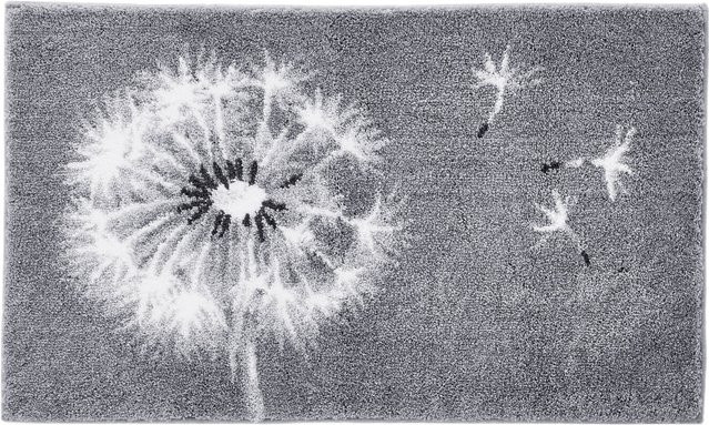 Rutschhemmende Badgarnitur aus Polyacryl in Grau für Fußbodenheizung geeignet - Bild 1