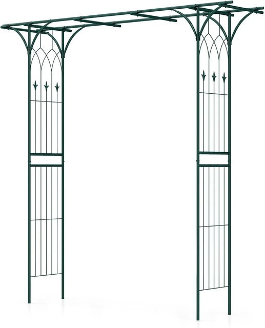 Costway Rosenbogen aus Metall in Grün, H: 205 cm, B: 52 cm, T: 205 cm - Bild 1