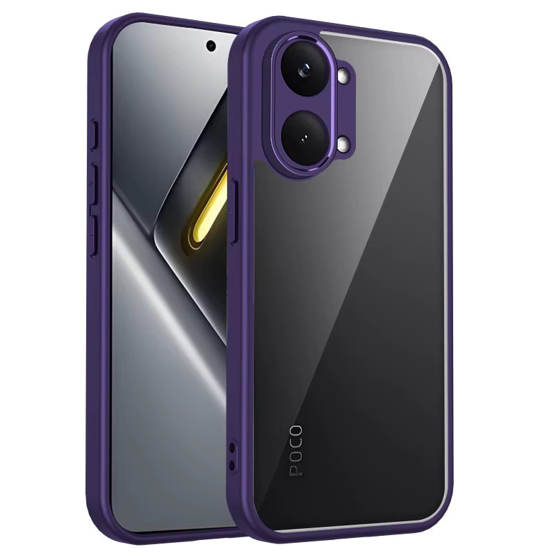 EUCAGR HD Clear PC Hard Case für Xiaomi POCO X8 Pro Max, transparente stoßfeste Handyhülle mit TPU-Rückseite - Bild 4