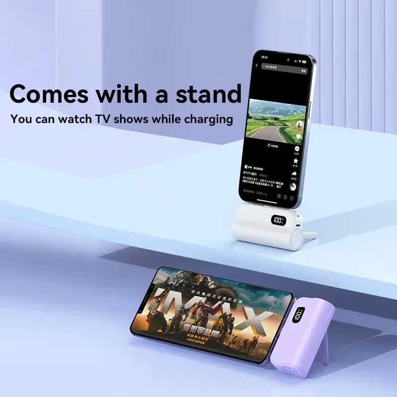 Lenovo Kapsel-Powerbank mit 50000mAh hoher Kapazität für iPhone, Samsung und Huawei in Schwarz und Multicolour - Bild 5