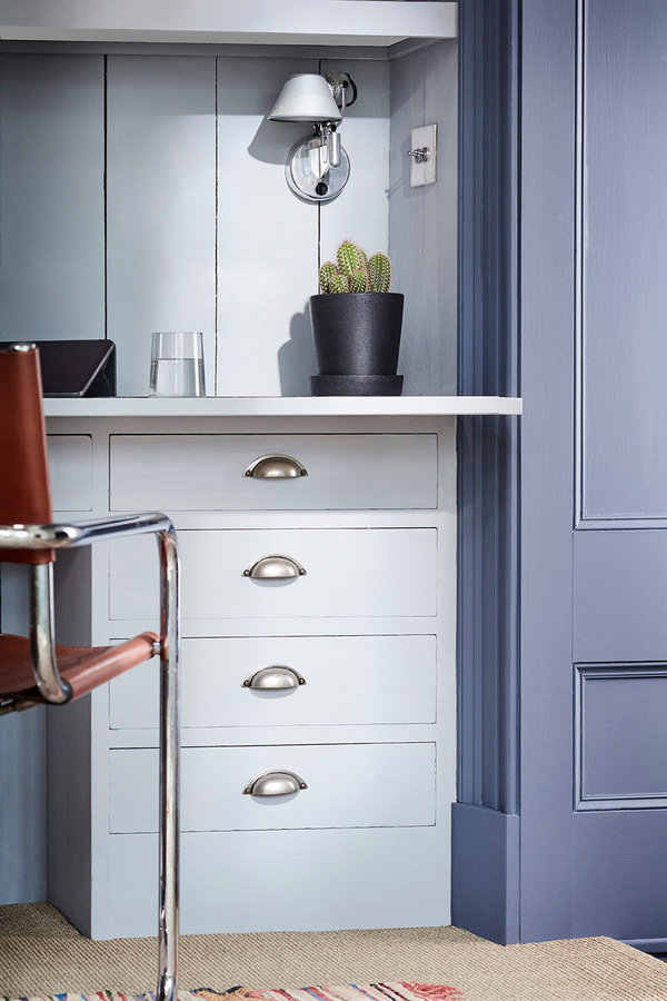Little Greene Intelligent Eggshell Wandfarbe Obscura 327 in Grau-Blau, 5 l - Bild 1