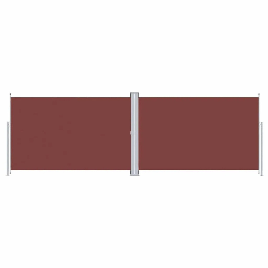 Furnicato Seitenmarkise ausziehbar Braun aus Polyester mit Höhe: 200 cm und Breite: 600 cm - Bild 2