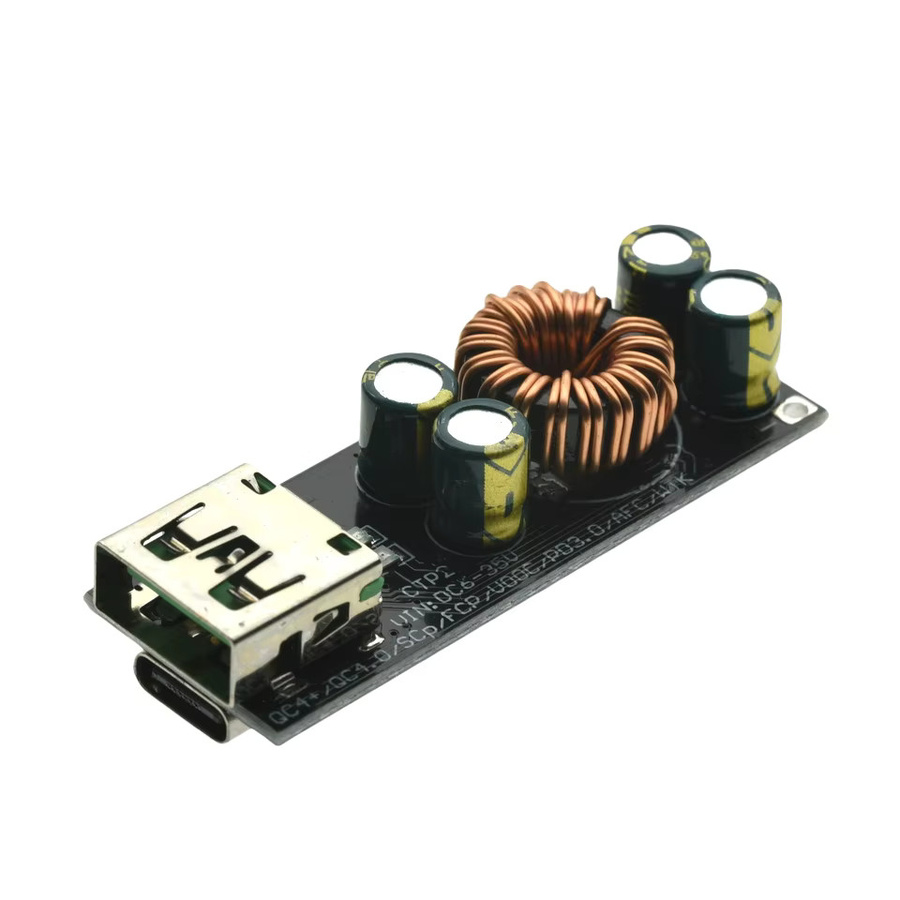 USB Typ-C Schnellladeadapter 4-Wege Step Down Buck Boost-Modul SW3518 SW3516 in Schwarz für Huawei mit QC4.0 QC3.0 Unterstützung - Bild 2