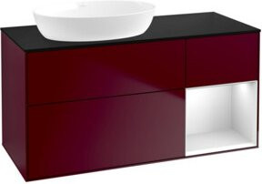 V&B Waschtischunterschrank Finion mit Wandbeleuchtung, Farbe: Weiß lackiert, Breite: 120 cm, Tiefe: 50,1 cm, Höhe: 50,1 cm - Bild 1
