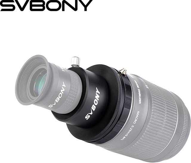 SVBONY Adapter SV149 für Canon DSLR-Objektive auf 1,25 Zoll Okular in Schwarz - Bild 1