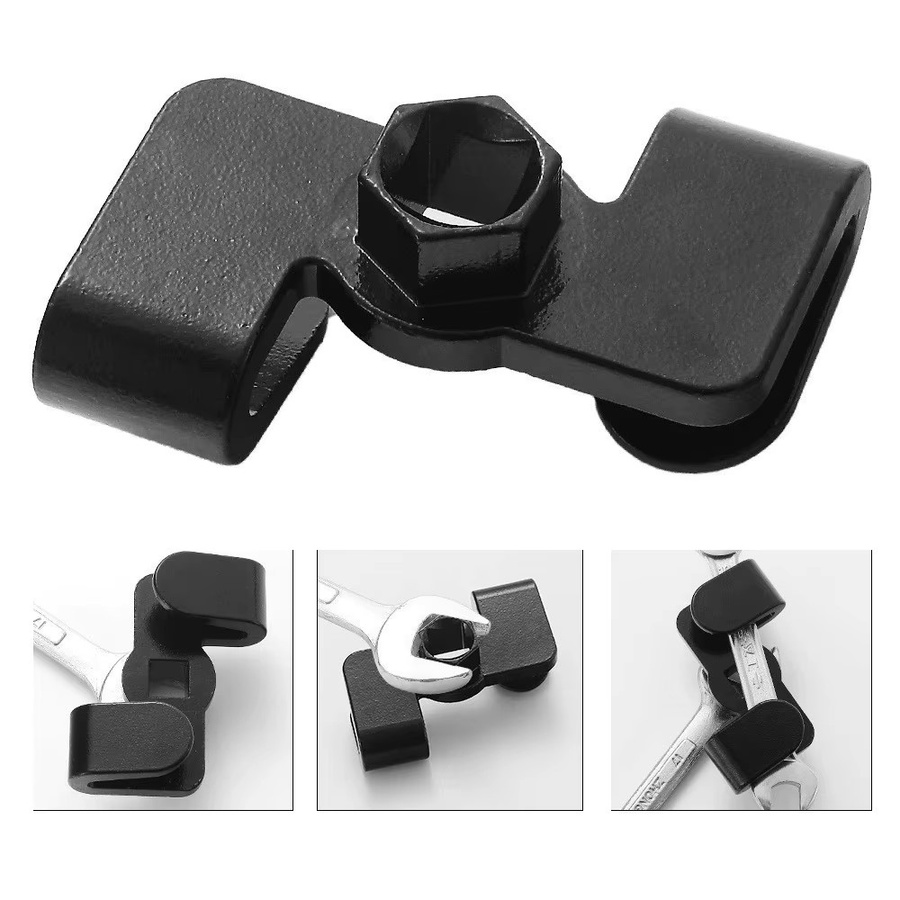 Schraubenschlüssel-Extender aus Stahl für 1/2 Zoll Antrieb, Drehmomentverstärker und Adapter in Schwarz - Bild 3