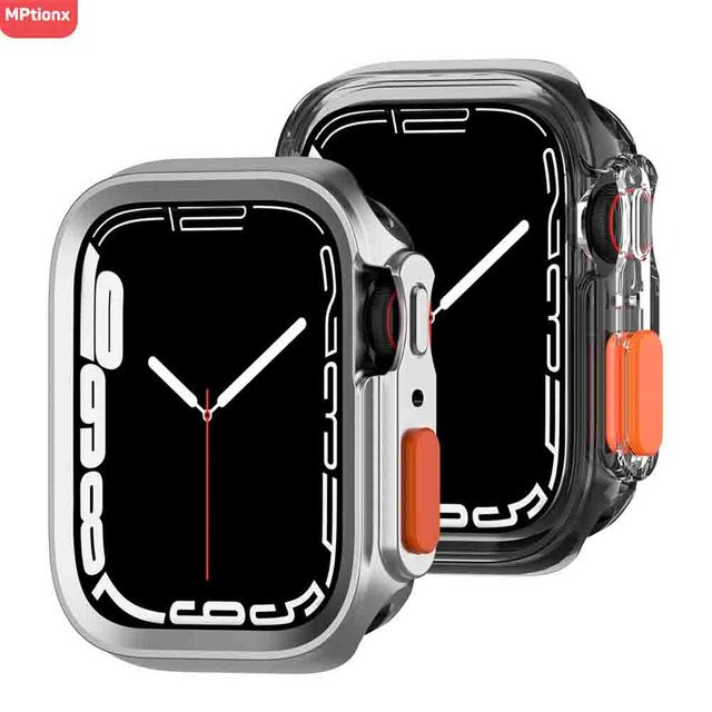 Mptionx Hülle für Apple Watch, Kunststoff, Gun color, Unisex - Bild 1