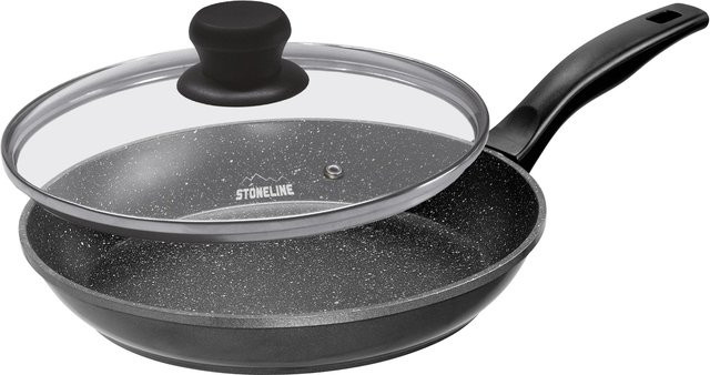 Stoneline Bratpfanne aus Aluguss mit Keramikbeschichtung und Steinpartikeln, Grau, Durchmesser: 26 cm - Bild 1