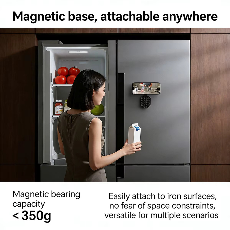 FONKEN 3-in-1 Saugnapf-Handyhalterung mit Magnet und Zugring in Schwarz für iPhone, Samsung und Android, Modell JR-ZS418 - Bild 4