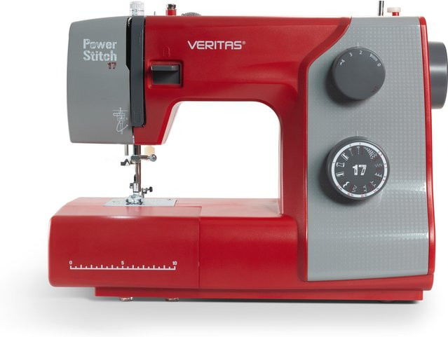 Veritas Mechanische Nähmaschine Power Stitch 17 in Rot-Grau mit 17 Stichprogrammen - Bild 1