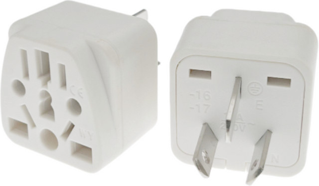 Fengyidz Reiseadapter für Australien, China und Neuseeland mit IEC-Typ-I-Stecker, Universal-Adapter für US, EU, UK, Schweiz, Italien und Japan, Farbe: Weiß, 10 A/250 V - Bild 1