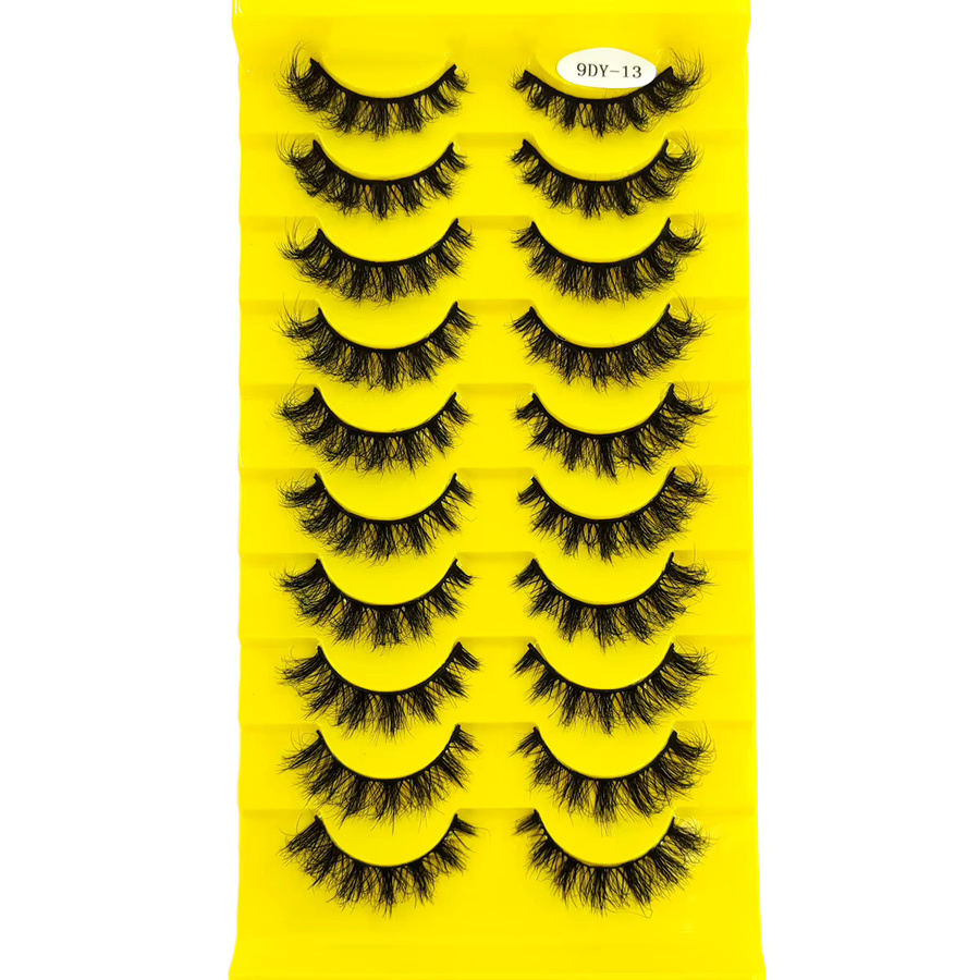 Künstliche Nervenwimpern 3D, 10 Paar, Black, Unisex - Bild 3