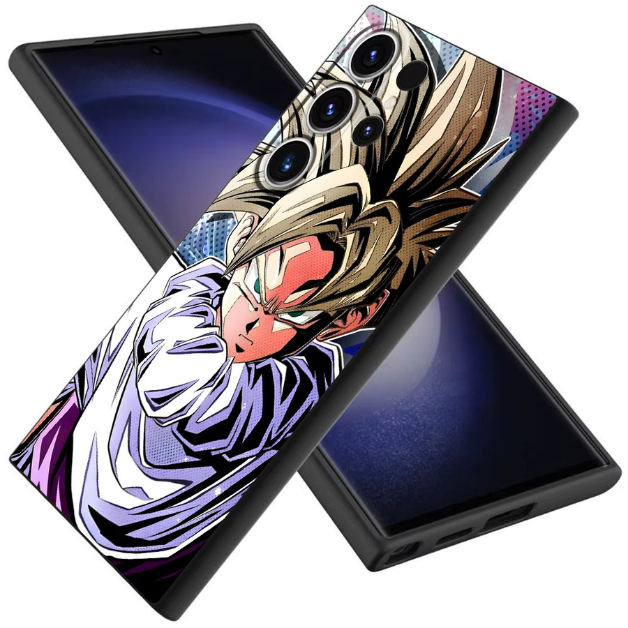 Schwarze weiche Handyhülle mit Dragon Ball Son Goku Design für Samsung Galaxy S24 Plus, S23 Ultra, S21 FE, S20 und S25 Edge - Bild 7