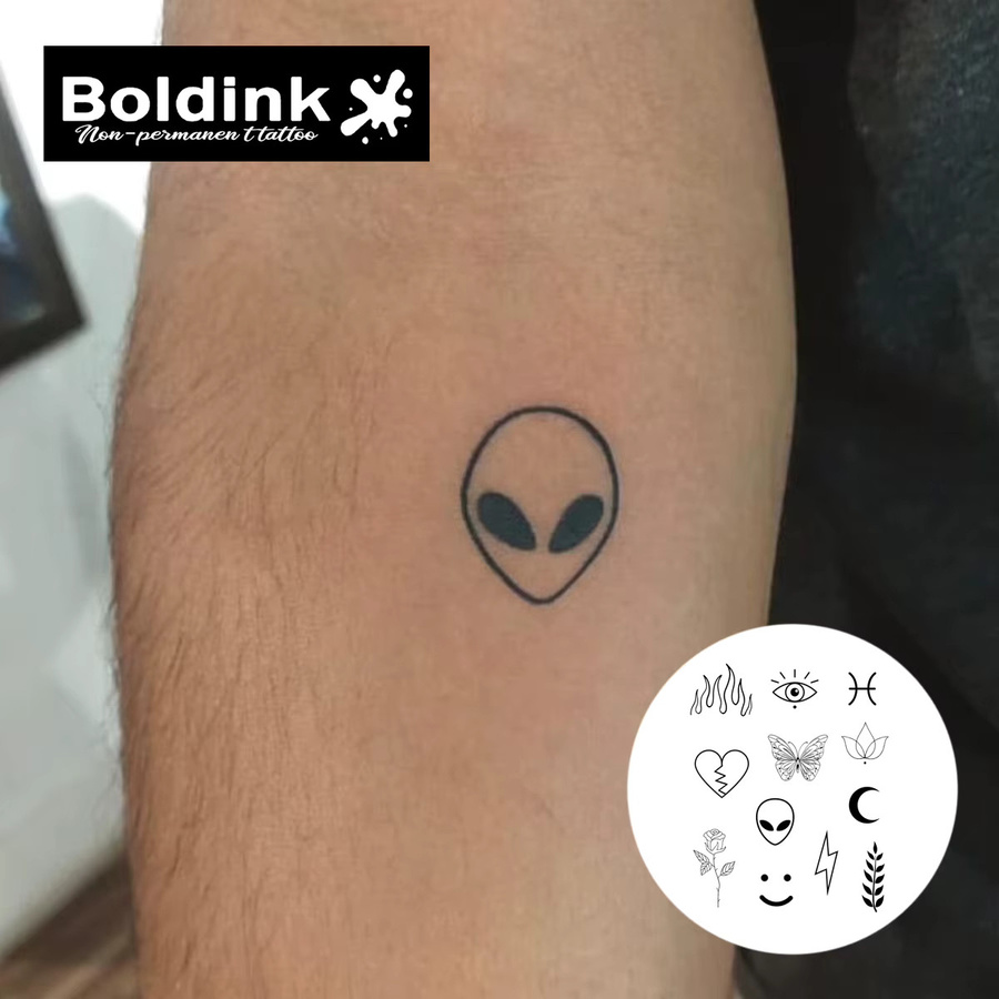 Boldink Semi-permanentes Tattoo, Exzentrische Symbole, Wasserfest - Bild 3