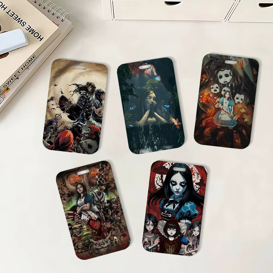 Movie A-Alice Madness Returns Ausweishalter mit Umhängeband in Multicolour aus Kunststoff für Büro und Schule - Bild 2