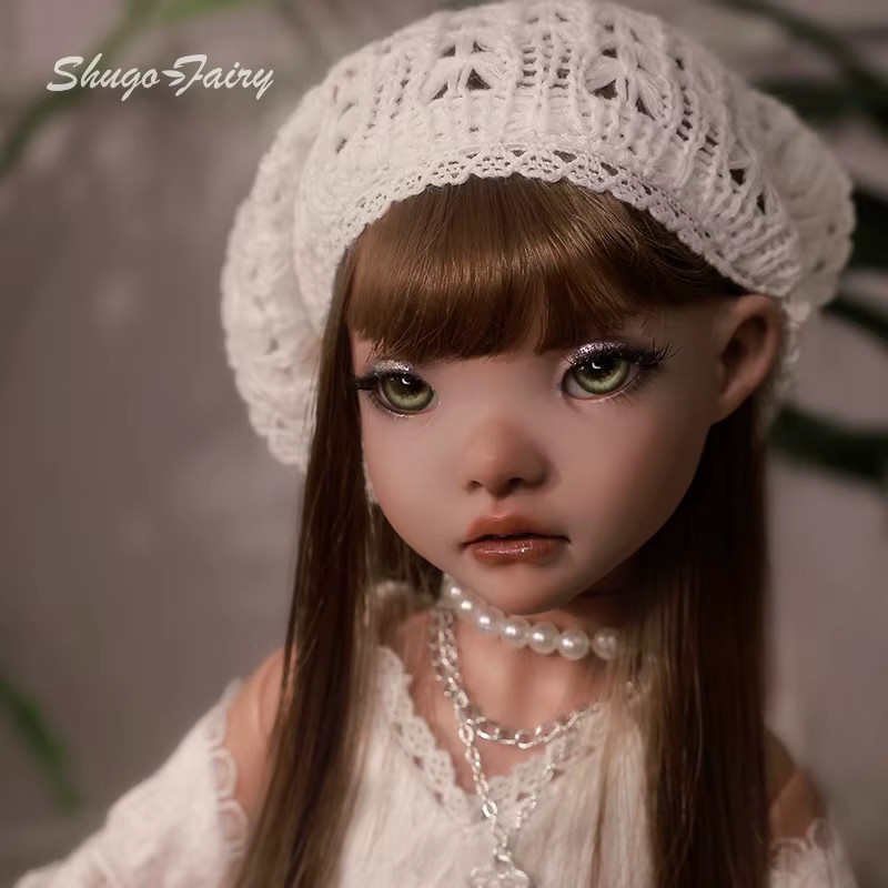 Roze B BJD Puppe 1/4 Fullset, Waldfarbene Haut, Gesicht aus Kunstharz - Bild 4