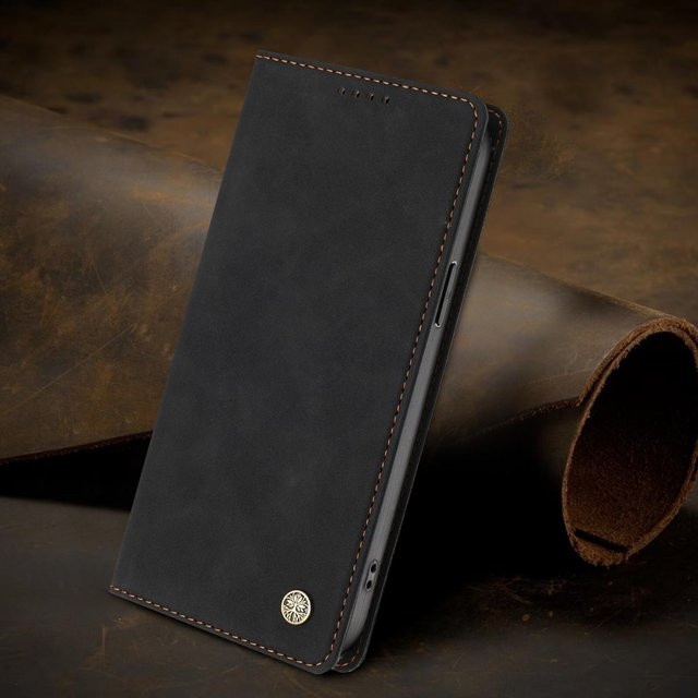 Leder Wallet Case Handyhülle für Motorola Moto G77 G67 G57 G06 G86 G15 Power G56 G05 G85 G75 G55 G45 Flip Book in Braun - Bild 1