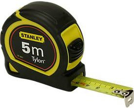 Stanley Bandmaß Tylon in Gelb und Schwarz, Länge: 5 m, Breite: 1,9 cm - Bild 5