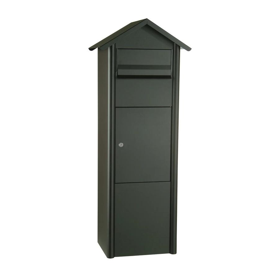 MEFA Paketkasten Pine in Schwarz, B/T/H: 110,5 x 43 x 30,3 cm - Bild 2
