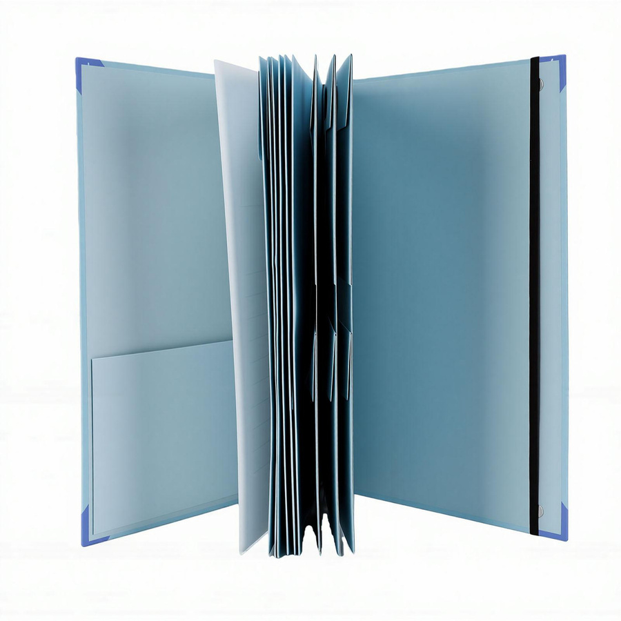 Lebensbuch Dokumentenorganizer End-of-Life Aktenordner in Blau mit Etiketten - Bild 2