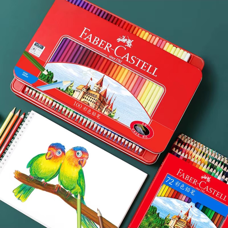 Faber-Castell Red Edition Ölbasierte Buntstifte in der Blechdose, 50 Stück, Multicolor - Bild 2