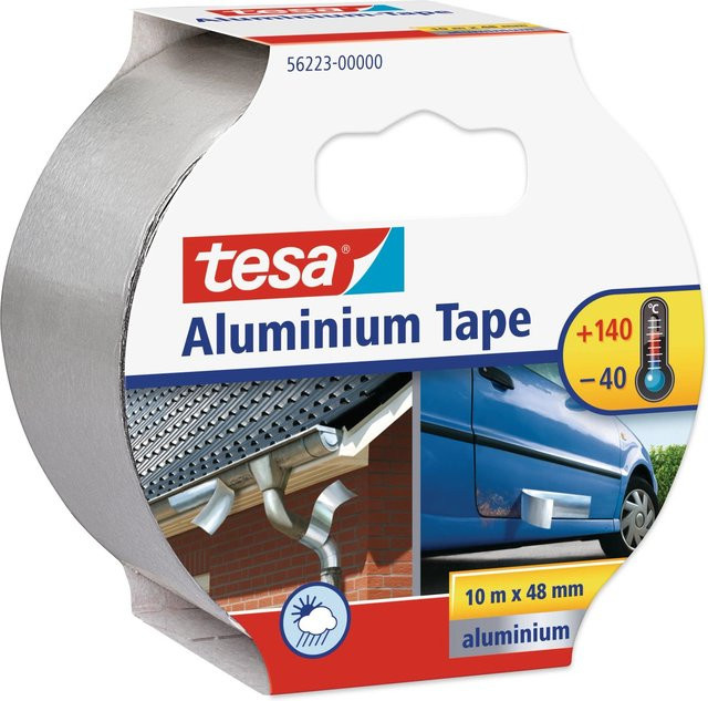 Tesa Aluminium Tape Silber für Isolierungen, Breite: 50 mm, Länge: 10 m - Bild 1