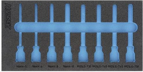 Hazet 2K-Weichschaum-Einlage 163-468L, Breite: 17,2 cm, Tiefe: 34,2 cm - Bild 1