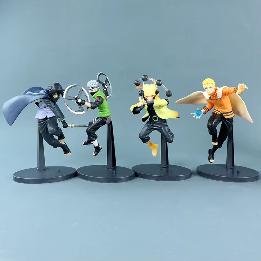 Bandai Naruto Uchiha Sasuke Hatake Kakashi Namikaze Minato Actionfigur - Bild 3