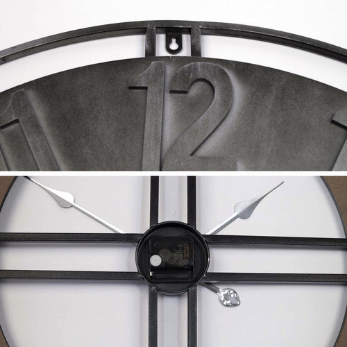 K&L Wall Art Wanduhr Industrial Silber, Durchmesser: 50 cm - Bild 4