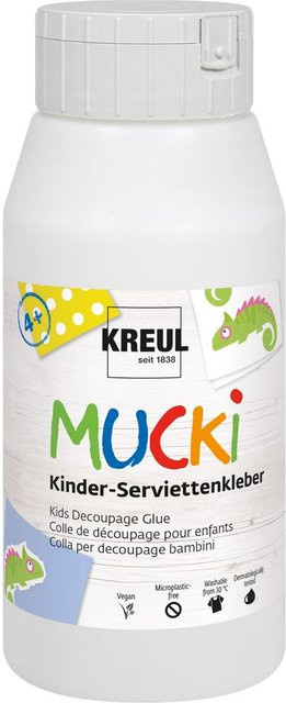 MUCKI Kinder-Serviettenkleber, transparent, 750 ml - Bild 1