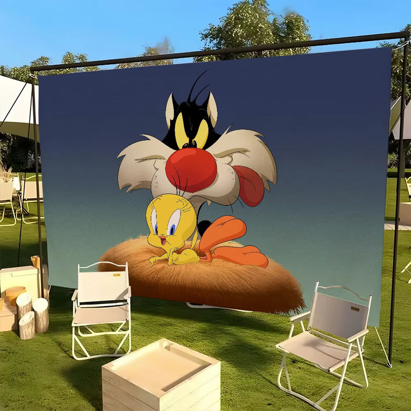 Cartoon Tweety Vogel Wandbanner Mehrfarbig als dekorative Tapisserie für Wohnzimmer oder Wohnheim - Bild 5