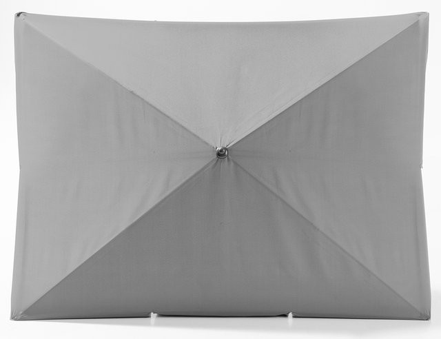 Solax-Sunshine Rechteckschirm aus Polyester in Hellgrau, Breite: 140 cm, Tiefe: 180 cm - Bild 1