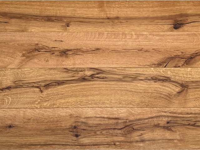 BASICfloor Parkett Eiche Wild Landhausdiele Gebürstet und Geölt in Braun - Bild 1
