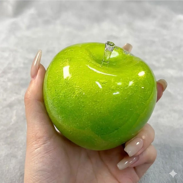 Bai Fen Bai dolls and toys Grüner Apfel Slushie Squishy Spielzeug, knusprig, formbar, nicht rückprallend, sensorisches Fidget Stressabbau - Bild 1