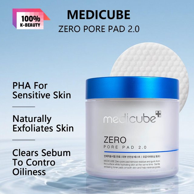 Medicube Zero Pore Pad 2.0, Gesichtspads, 155 g, mit AHA und BHA - Bild 1