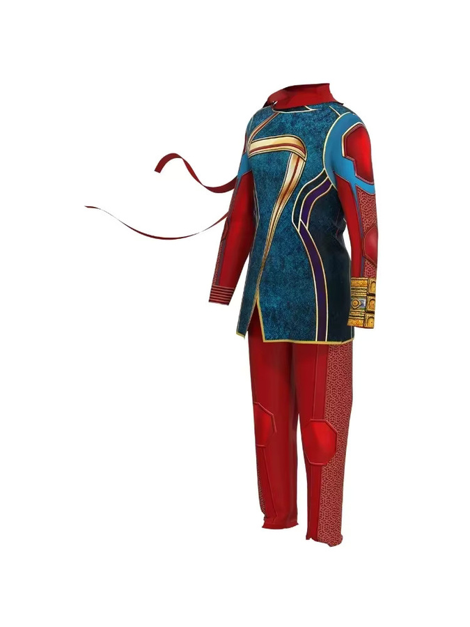 Marvel Captain Marvel Cosplay Kostüm, Bodysuit Overall, für Mädchen - Bild 6