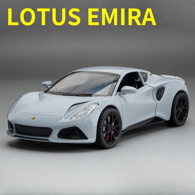 Fourall- Model Cars Lotus EMIRA Spielzeugauto Modell, 1:24, silber - Bild 1