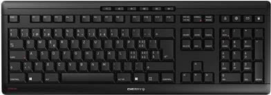 CHERRY Stream Keyboard Wireless Tastatur Schwarz mit QWERTZ-Layout und Scissor-Technologie via Bluetooth und USB-A - Bild 1