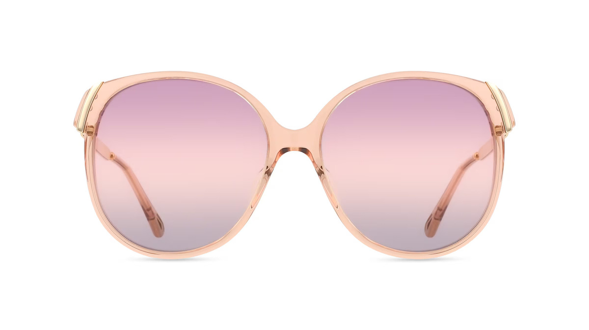 Chloé CH0285S Sonnenbrille Vollrand, Quadratisch, Acetat, Unisex, braun, purple - Bild 1