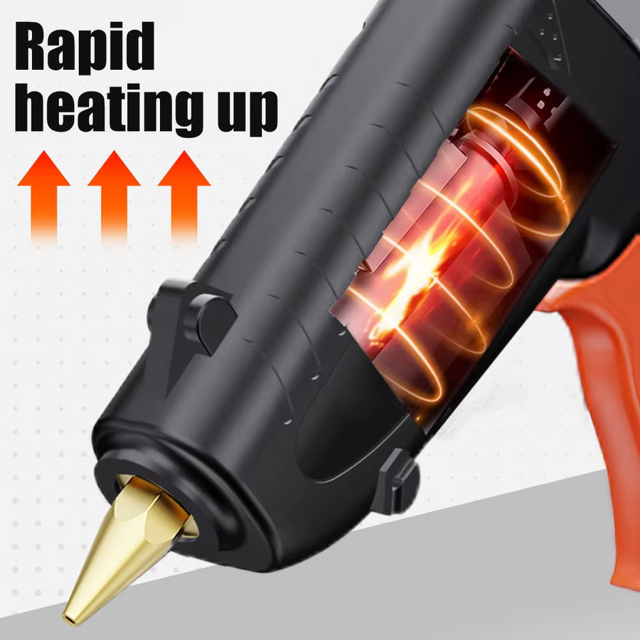Aideepen Industrielle Heißklebepistole 150W in Schwarz für DIY-Bastelarbeiten und Heimwerkerprojekte mit 11mm Klebestiften - Bild 6