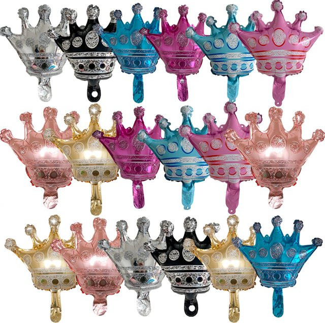 KUKUZHU Krone Aluminium Folienballon Set für deine Party Dekoration, 18 Teile - Bild 1